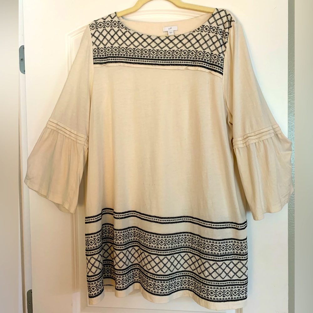 J Jill Embroidered Knit Tunic
